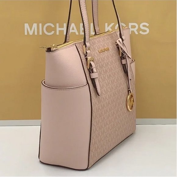 MICHAEL KORS Charlotte Large Top Zip Tote Ballet - Picture 7 of 16
